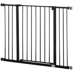 Pressure Fit Dog Gate Pet Barrier for stairs doorway, 29.9''- 42.1'' Width Black (Option: Black)